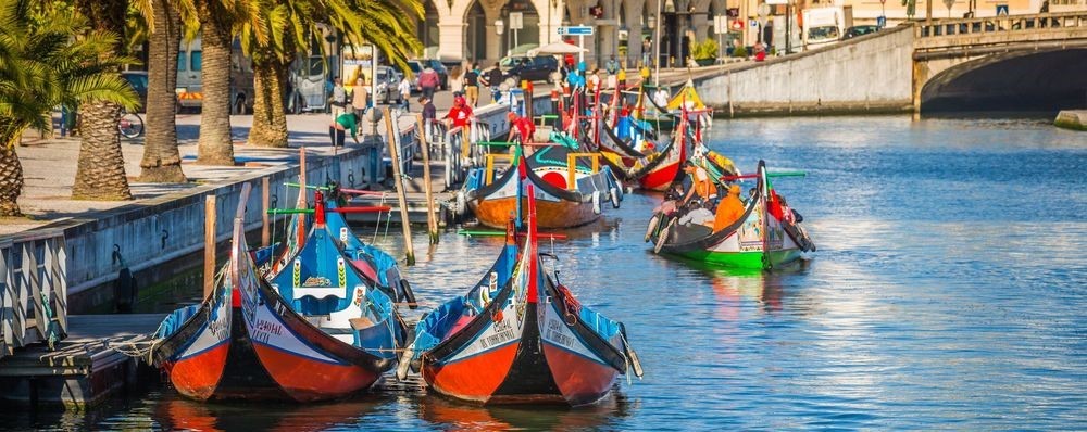 Moliceiro boat with tourists